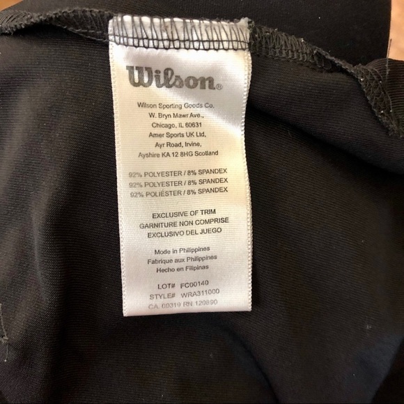 Wilson black skort  with slits on the sides.  Size Small - Picture 8 of 9